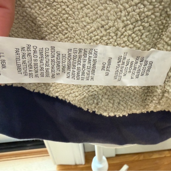 L.L.Bean Boys Full Zip Hoodie – Blue – Size M (10–12) - Picture 7 of 9